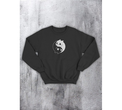 Свитшот оверсайз с принтом с приколом Sharp&Shop Свитшот с принтом надписью кофта толстовка оверсайз унисекс