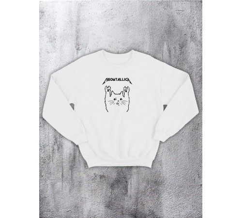 Свитшот оверсайз с принтом с приколом Sharp&Shop Свитшот с принтом надписью кофта толстовка оверсайз унисекс