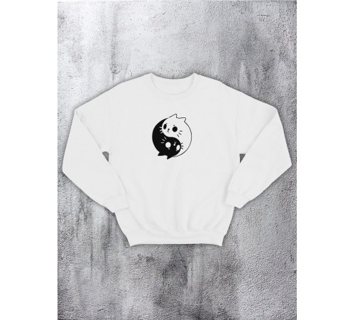 Свитшот оверсайз с принтом с приколом Sharp&Shop Свитшот с принтом надписью кофта толстовка оверсайз унисекс