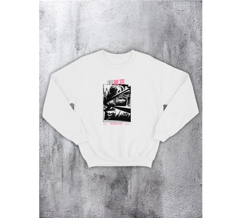 Свитшот оверсайз с принтом с приколом Sharp&Shop Свитшот с принтом надписью кофта толстовка оверсайз унисекс