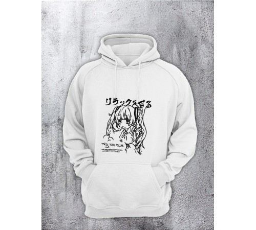 Толстовки оверсайз с принтом с приколом Sharp&Shop Худи оверсайз с принтом надписью мем толстовка аниме унисекс