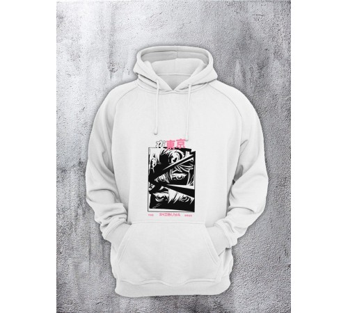 Толстовки оверсайз с принтом с приколом Sharp&Shop Худи оверсайз с принтом надписью мем толстовка аниме унисекс