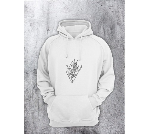 Толстовки оверсайз с принтом с приколом Sharp&Shop Худи оверсайз с принтом надписью мем толстовка аниме унисекс