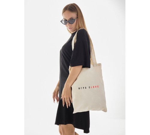 Сумка, шоппер с принтом и приколом Sharp&Shop Сумка шоппер с принтом надписью аниме без молнии на плечо