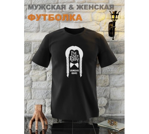 Футболка Уэнсдей Аддамс Wednesday от Sharp&Shop Футболка Уэнсдей Wednesday Венсдей семейка аддамс adams