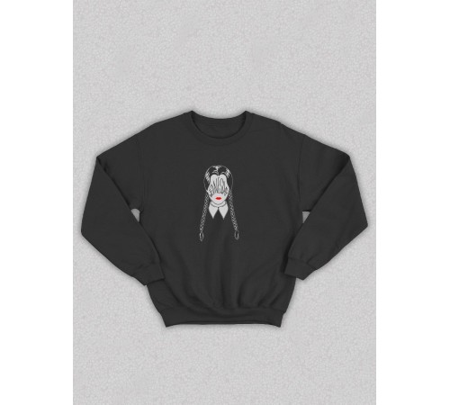 Свитшот Уэнсдей Аддамс Wednesday от Sharp&Shop Свитшот Уэнсдей Wednesday Венсдей семейка аддамс wensday