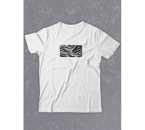 Футболка оверсайз с принтом с приколом Sharp&Shop Белая футболка оверсайз принт зебра животные шкура зебры