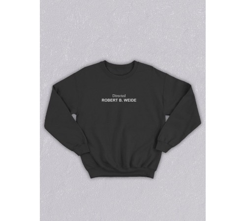 Свитшот оверсайз с принтом с приколом Sharp&Shop Черный свитшот оверсайз Directed by Robert B. Weide унисекс