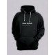 Толстовки оверсайз с принтом с приколом Sharp&Shop Худи черное оверсайз с принтом надписью Just ebash унисекс