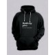 Толстовки оверсайз с принтом с приколом Sharp&Shop Худи черное оверсайз с принтом надписью Hold my pivo унисекс