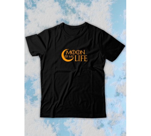 Парные футболки Sharp&Shop Парные футболки с принтом Moon of my life мужская черная