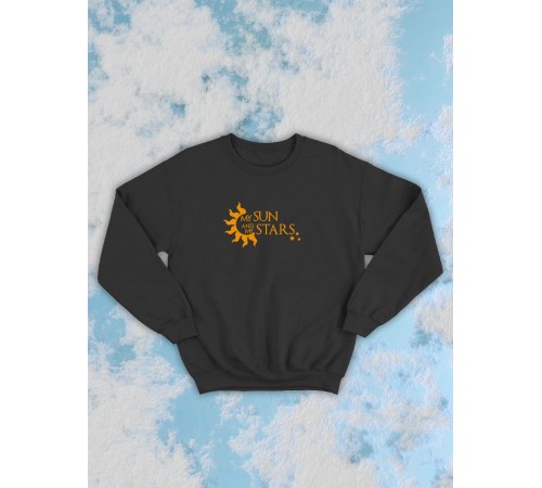 Парные свитшоты Sharp&Shop Парные свитшоты с принтом My sun and my stars женский черный