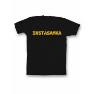 Прикольная, смешная мужская футболка с надписью "Instasamka"