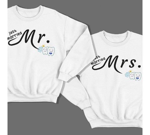 Парные свитшоты для молодоженов "Mr." и "Mrs."