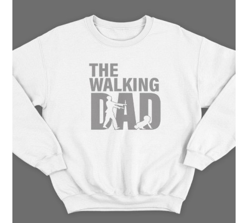 Свитшот в подарок для папы с надписью "Walking dad"
