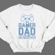 Свитшот в подарок для папы с надписью "I'm a gamer dad (like normal dad, only much cooler)"