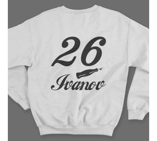 Именной свитшот со шрифтом Coca-Cola #3