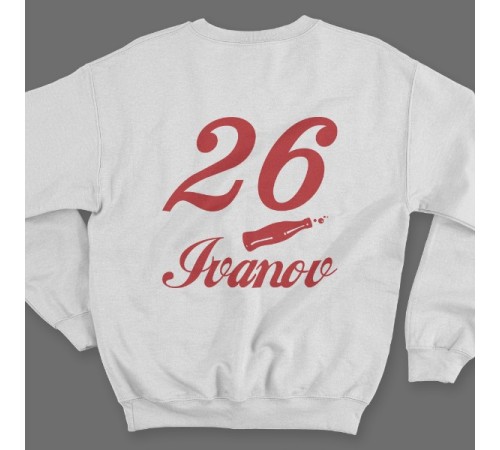 Именной свитшот со шрифтом Coca-Cola #3