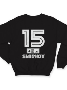 Именной свитшот с шрифтом из игр Nintendo #8