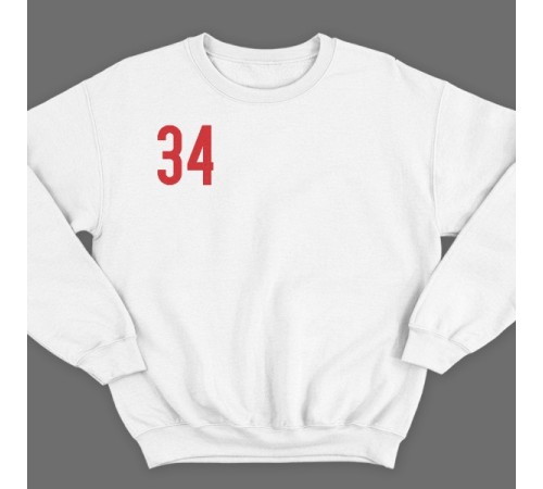 Именной свитшот со спортивным шрифтом и футбольным мячом #11