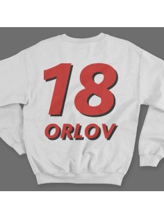 Именной свитшот с объемным шрифтом #18