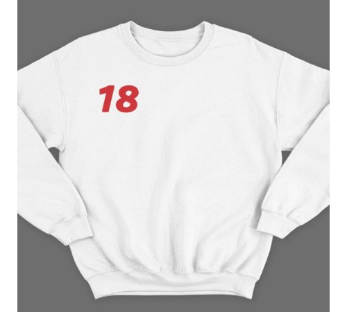 Именной свитшот с объемным шрифтом #18