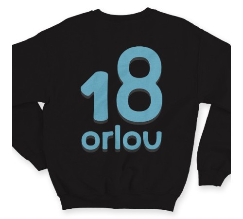 Именной свитшот с прикольным шрифтом #17