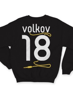 Именной свитшот с аккуратным шрифтом и кабелем от наушников #38