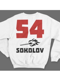 Именной свитшот с брутальным шрифтом и спичкой #41