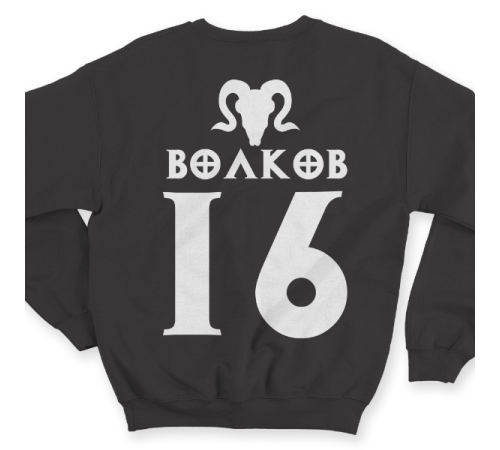 Именной свитшот с шрифтом из игры Diablo #52