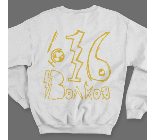 Именной свитшот с школьным шрифтом #54