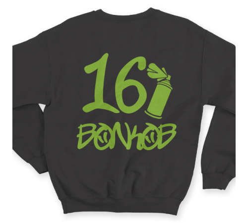 Именной свитшот с граффити шрифтом и балончиком с краской #55