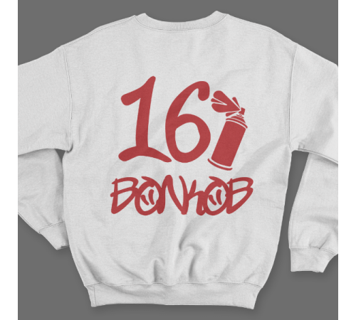 Именной свитшот с граффити шрифтом и балончиком с краской #55