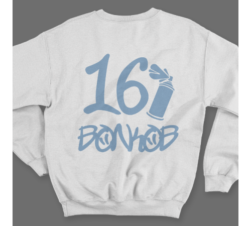 Именной свитшот с граффити шрифтом и балончиком с краской #55