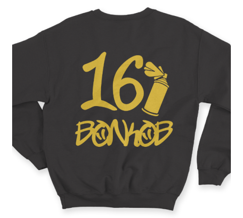 Именной свитшот с граффити шрифтом и балончиком с краской #55