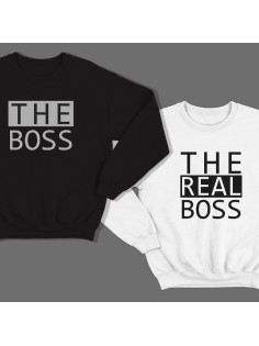 Парные свитшоты для влюбленных "The boss"/"The real boss"