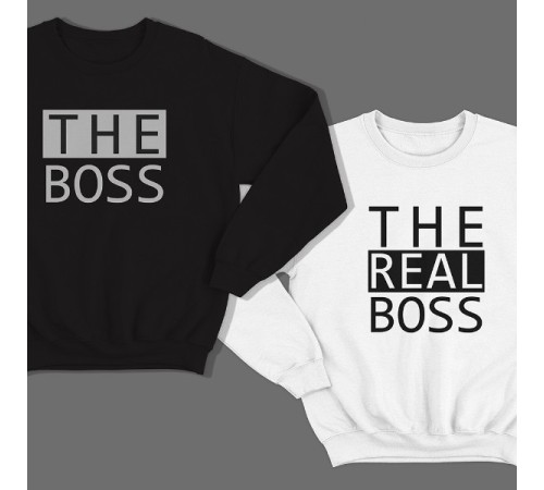 Парные свитшоты для влюбленных "The boss"/"The real boss"