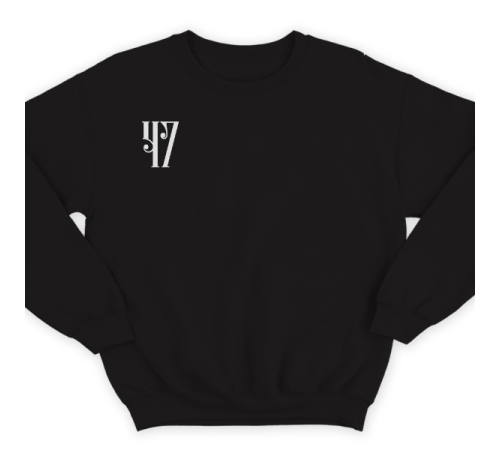 Именной свитшот со старорусским шрифтом и народными узорами #76