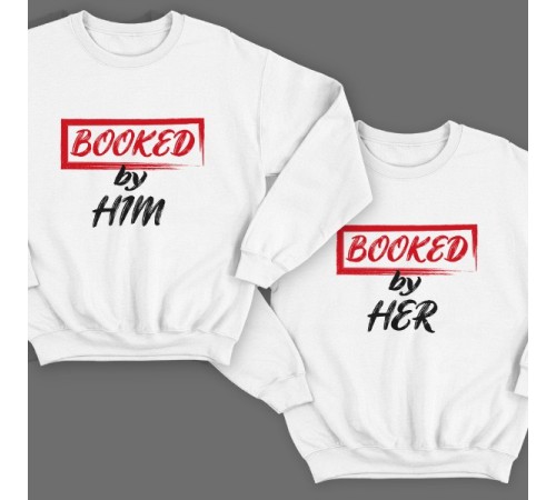 Парные свитшоты для влюбленных "Booked by Him/Her"
