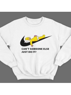 Прикольный свитшот с надписью  "Can't someone else just do it" ("Может ли кто-нибудь другой просто сделать это")
