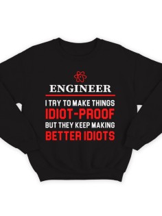 Прикольный свитшот с надписью "Engineer..." ("Инженер...")