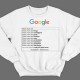Прикольный свитшот с надписью "Google..."