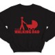 Прикольный свитшот с надписью "The walking dad" ("ходячий отец")