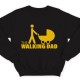 Прикольный свитшот с надписью "The walking dad" ("ходячий отец")