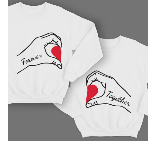 Парные свитшоты для молодоженов "Forever together"