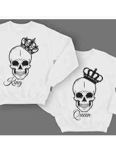 Парные свитшоты для молодоженов "King/Queen"