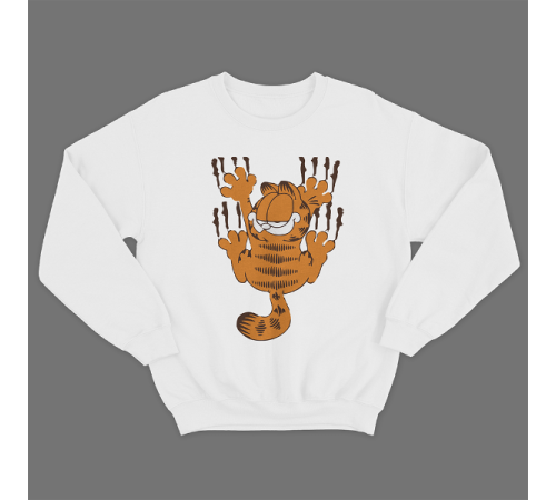 Прикольный свитшот с принтом "Гарфилд"