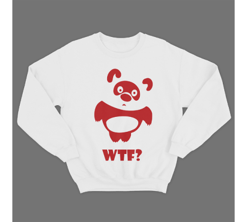 Прикольный свитшот с принтом "WTF"