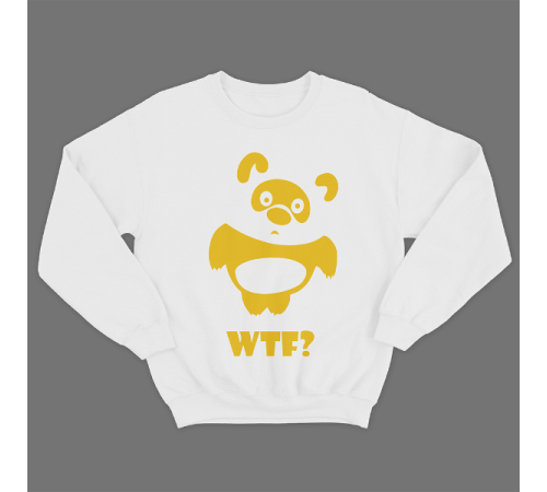 Прикольный свитшот с принтом "WTF"