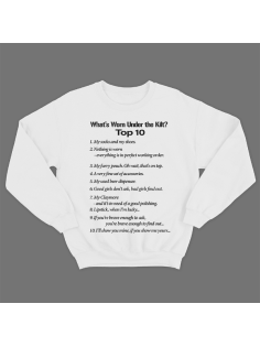 Прикольный свитшот с принтом "What's Worn under the Kilt?"